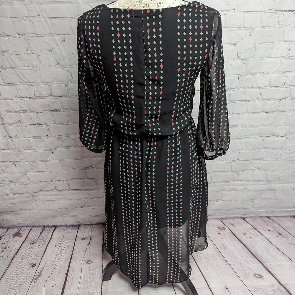 Charlotte Russe pattern high low dress. 731 - Picture 2 of 6